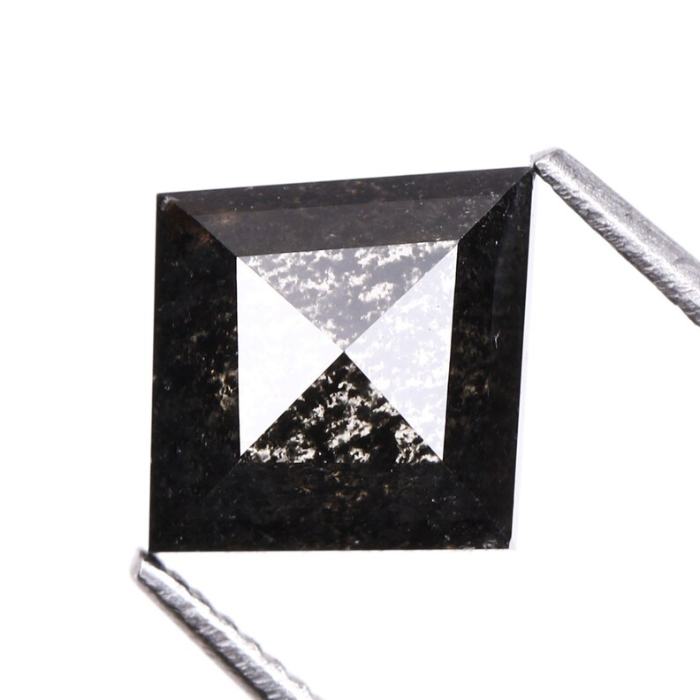 Natural Salt and Pepper Kite Cut Diamond