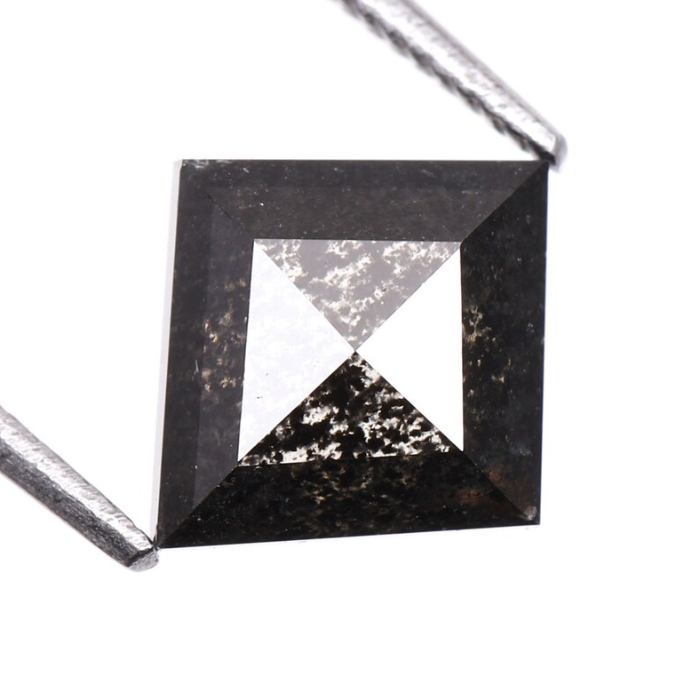 Natural Salt and Pepper Kite Cut Diamond