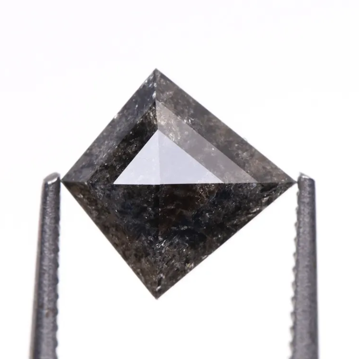 Natural Salt and Pepper Kite Cut Diamond