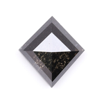 Natural Salt and Pepper Kite Cut Diamond