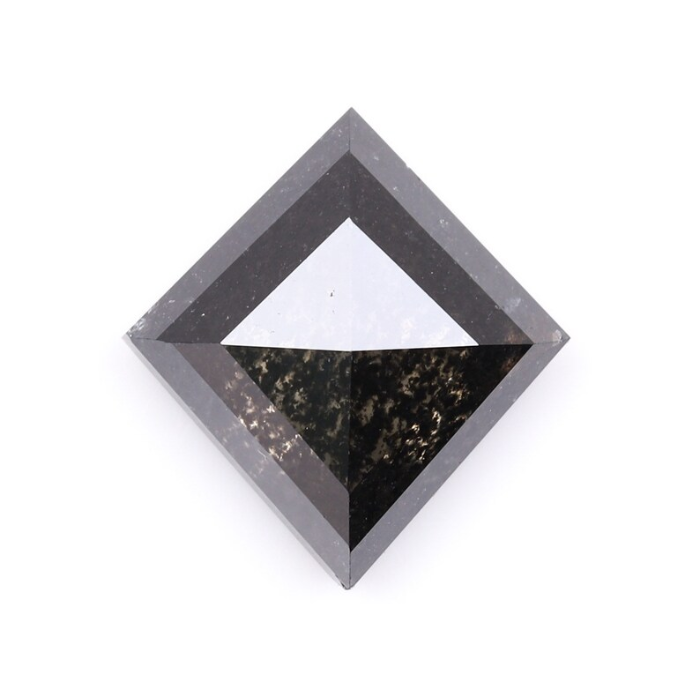 Natural Salt and Pepper Kite Cut Diamond