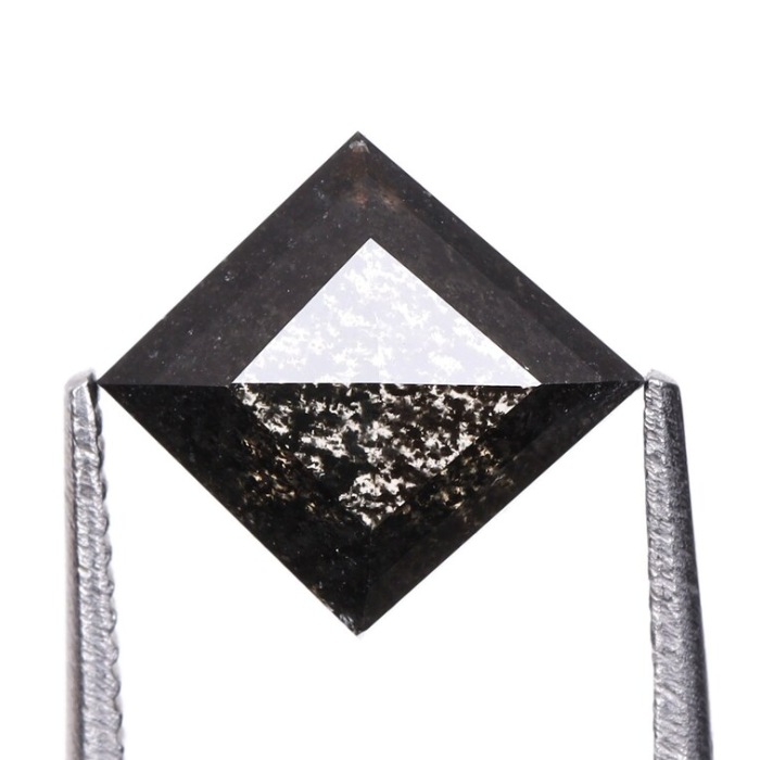 Natural Salt and Pepper Kite Cut Diamond