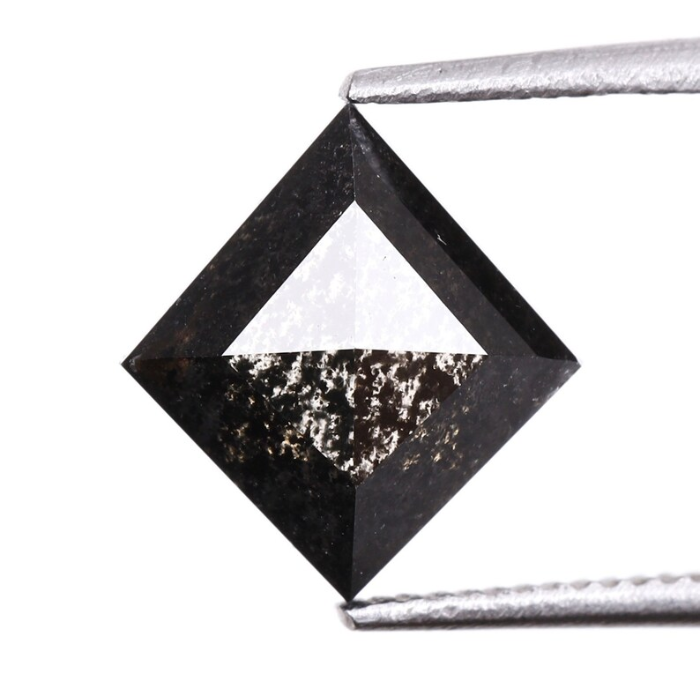 Natural Salt and Pepper Kite Cut Diamond