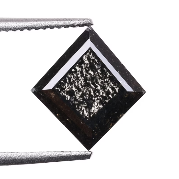 Natural Salt and Pepper Kite Cut Diamond