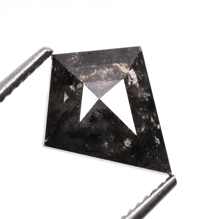 Natural Salt and Pepper Loose Kite Cut Diamond