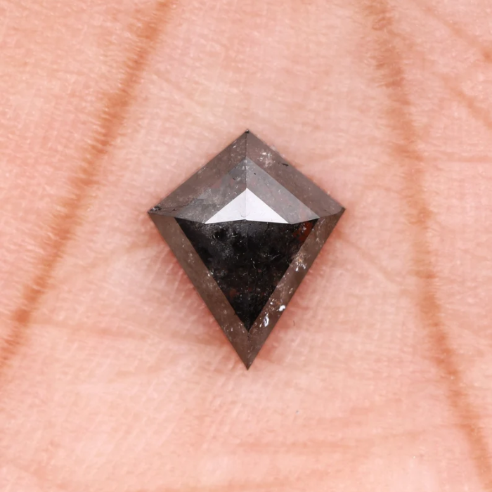 Natural Salt and Pepper Loose Kite Cut Diamond