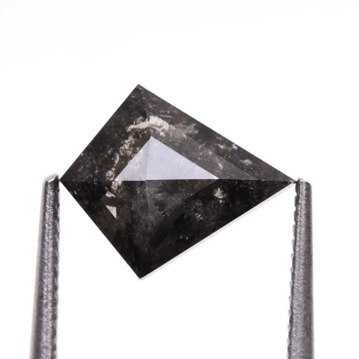 Natural Salt and Pepper Loose Kite Cut Diamond