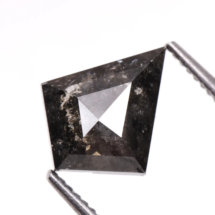 Natural Salt and Pepper Loose Kite Cut Diamond