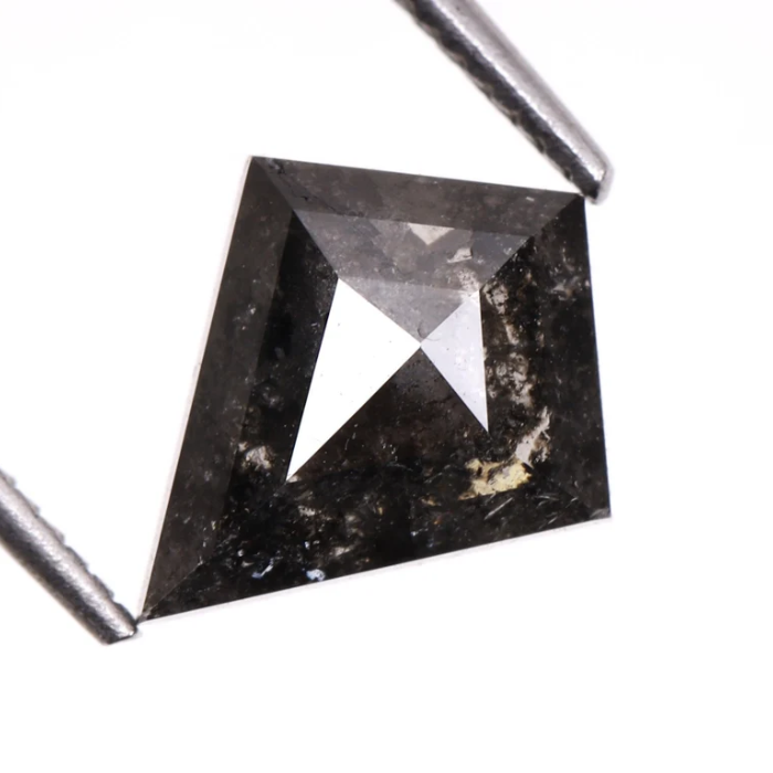 Natural Salt and Pepper Loose Kite Cut Diamond