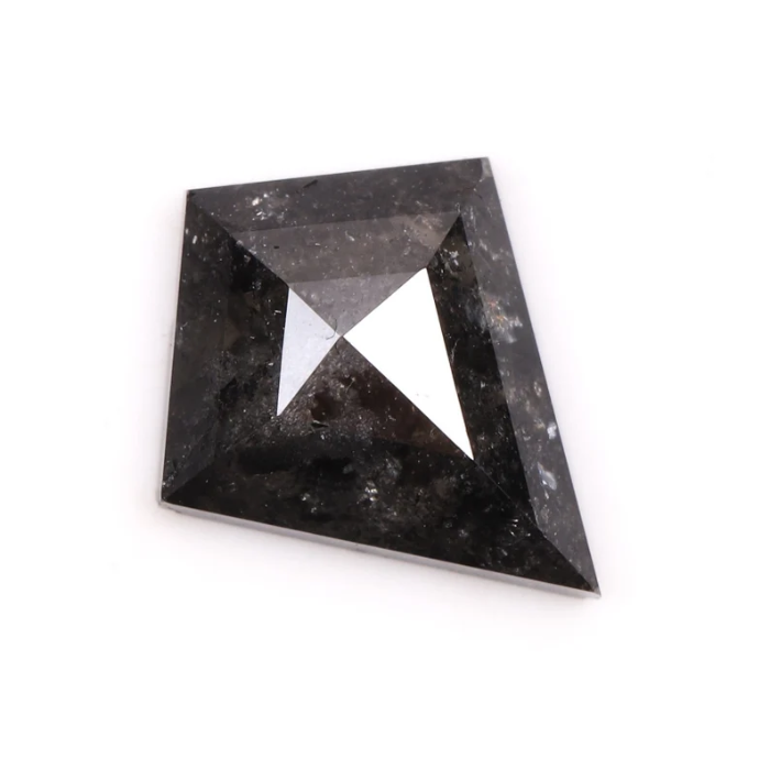 Natural Salt and Pepper Loose Kite Cut Diamond