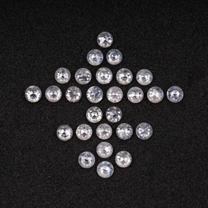 Natural White Loose Round Rose Cut Earth Mined Diamond - Minimal Carbon