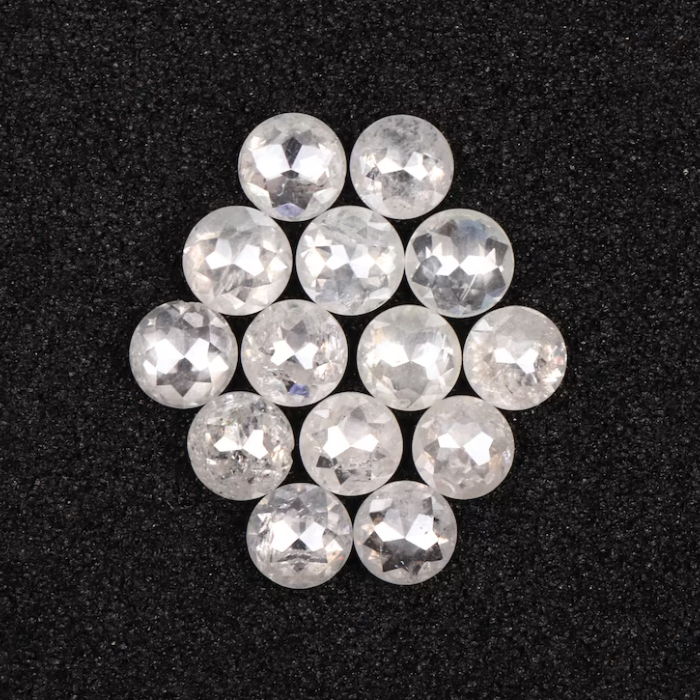 Natural White Loose Round Rose Cut Earth Mined Diamond