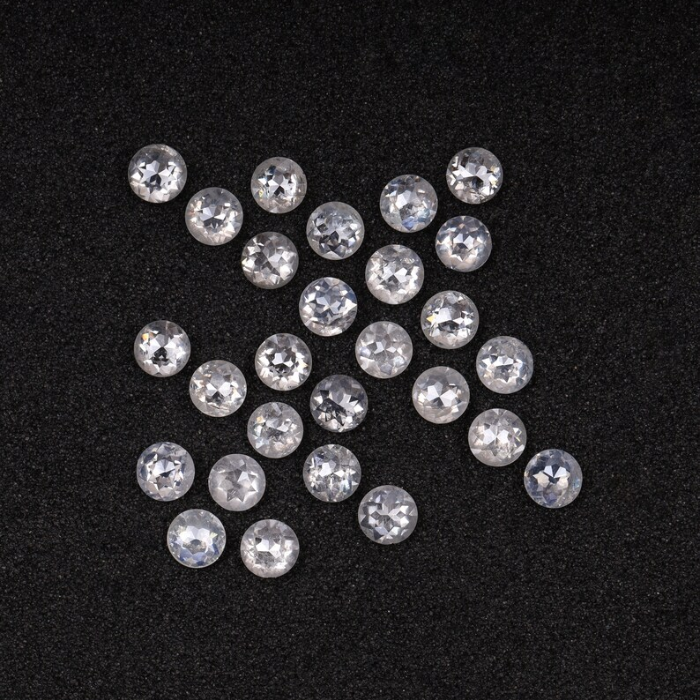 Natural White Loose Round Rose Cut Earth Mined Diamond - Minimal Carbon