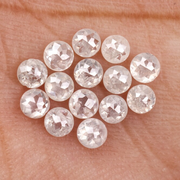 Natural White Loose Round Rose Cut Earth Mined Diamond