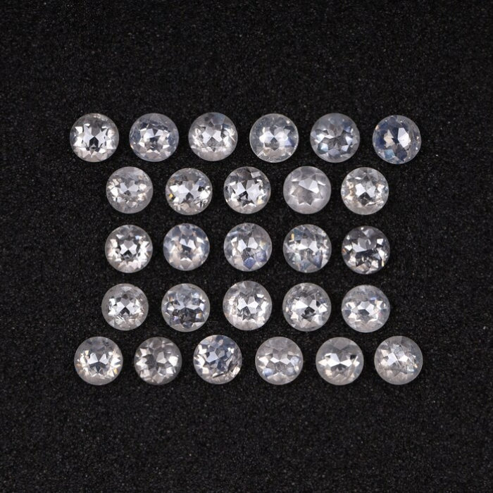 Natural White Loose Round Rose Cut Earth Mined Diamond - Minimal Carbon