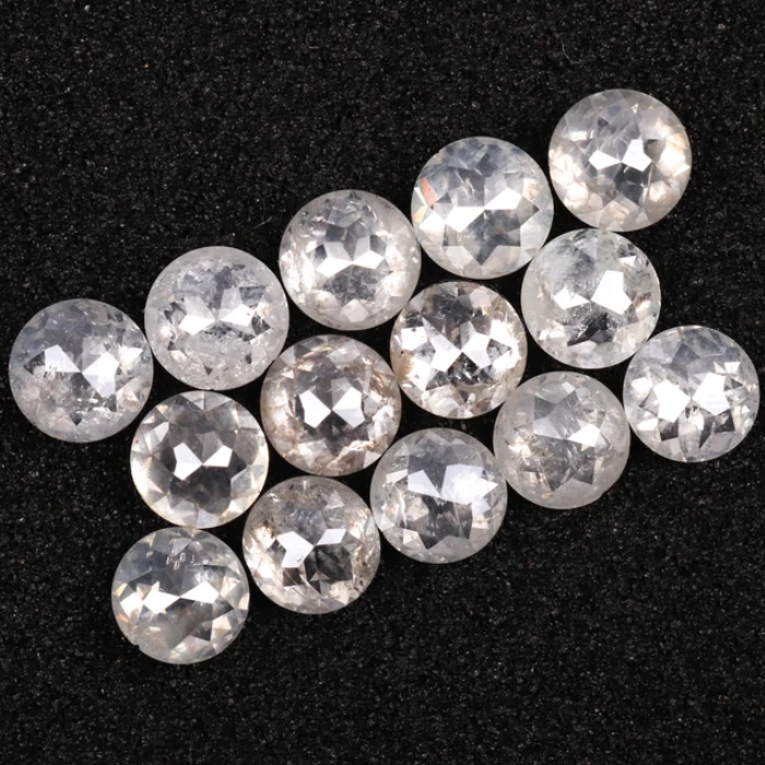 Natural White Loose Round Rose Cut Earth Mined Diamond - Minimal Carbon