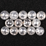 Natural White Loose Round Rose Cut Earth Mined Diamond - Minimal Carbon
