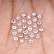 Natural White Loose Round Rose Cut Earth Mined Diamond - Minimal Carbon