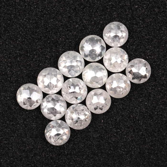 Natural White Loose Round Rose Cut Earth Mined Diamond