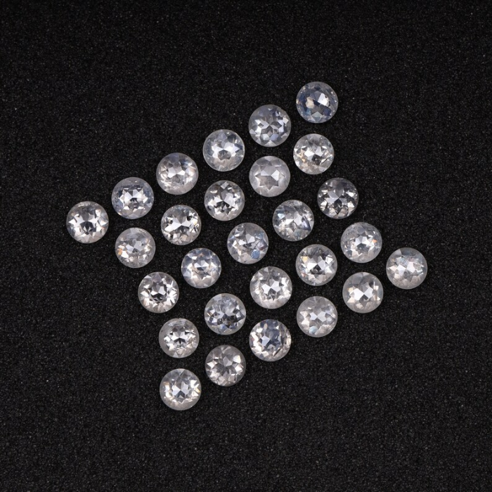 Natural White Loose Round Rose Cut Earth Mined Diamond - Minimal Carbon
