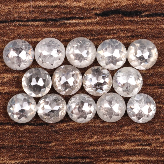 Natural White Loose Round Rose Cut Earth Mined Diamond - Minimal Carbon