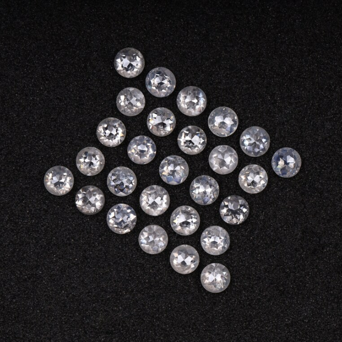 Natural White Loose Round Rose Cut Earth Mined Diamond - Minimal Carbon