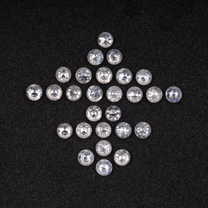 Natural White Loose Round Rose Cut Earth Mined Diamond - Minimal Carbon