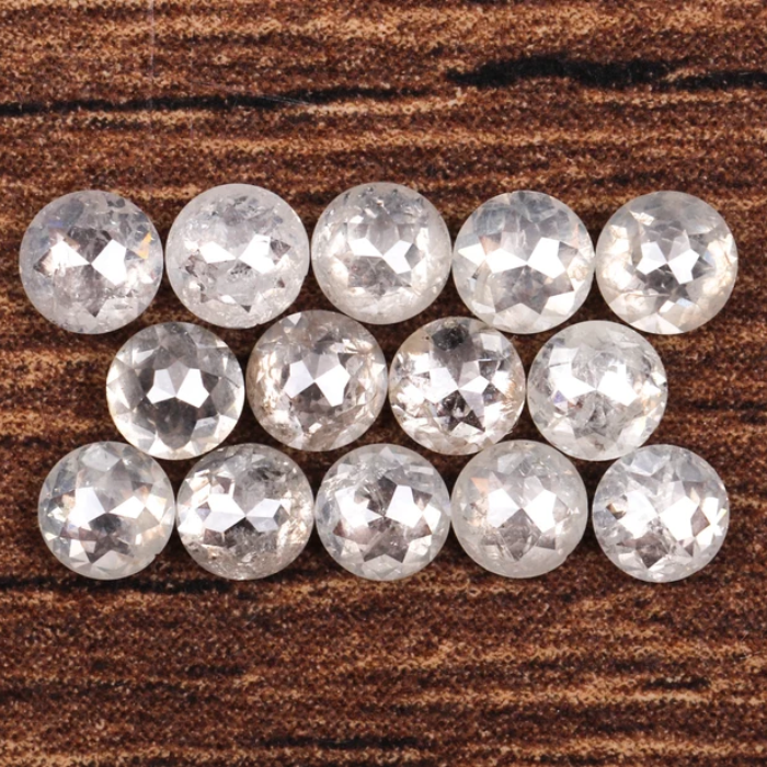 Natural White Loose Round Rose Cut Earth Mined Diamond - Minimal Carbon