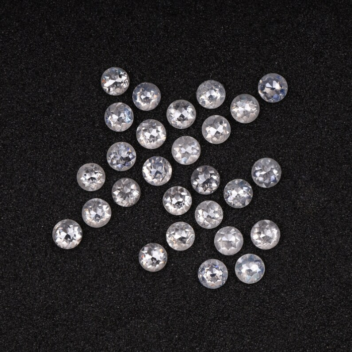 Natural White Loose Round Rose Cut Earth Mined Diamond - Minimal Carbon