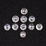 Natural White Milky Round Rose Cut Earth Mined Diamond