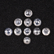 Natural White Milky Round Rose Cut Earth Mined Diamond