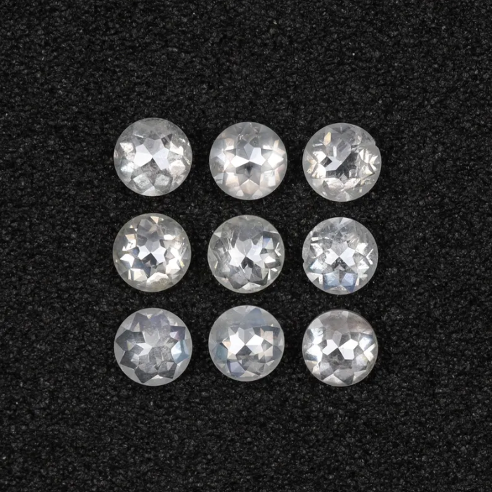Natural White Round Rose Cut Earth Mined Diamond - Minimal Carbon