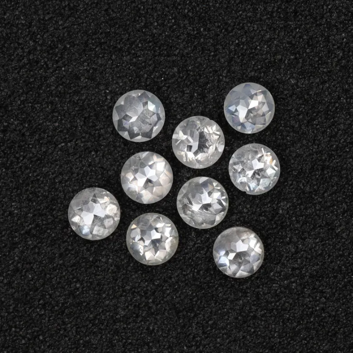 Natural White Round Rose Cut Earth Mined Diamond - Minimal Carbon