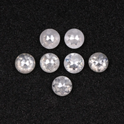 Natural White Round Rose Cut Earth Mined Diamond
