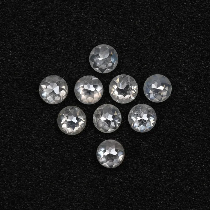 Natural White Round Rose Cut Earth Mined Diamond - Minimal Carbon