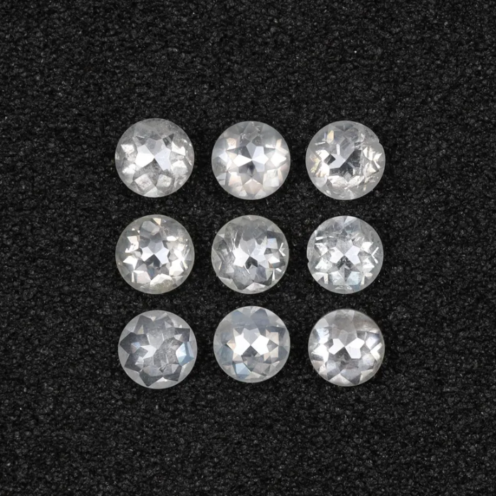 Natural White Round Rose Cut Earth Mined Diamond - Minimal Carbon