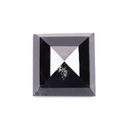 salt and pepper natural loose black princess cut diamond