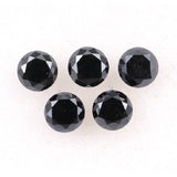 0.15 CT, 2.0 MM Natural Black Round Brilliant Cut Diamond Natural Loose Diamond For Engagement Ring
