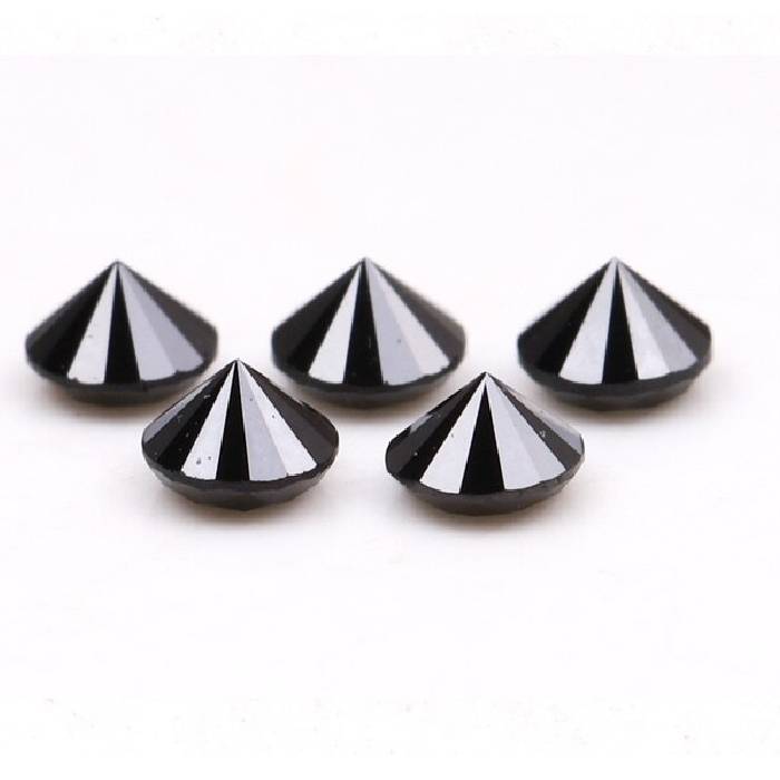 0.15 CT, 2.0 MM Natural Black Round Brilliant Cut Diamond Natural Loose Diamond For Engagement Ring
