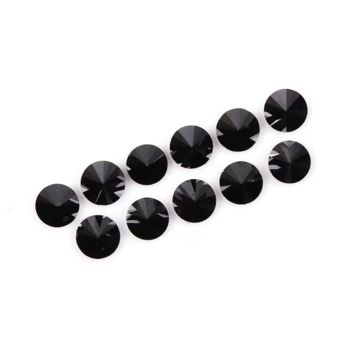 1 CT, 2.1 To 3.2 MM Enhanced Black Diamond Round Brilliant Cut Diamond