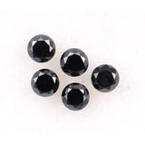 0.15 CT, 2.0 MM Natural Black Round Brilliant Cut Diamond Natural Loose Diamond For Engagement Ring