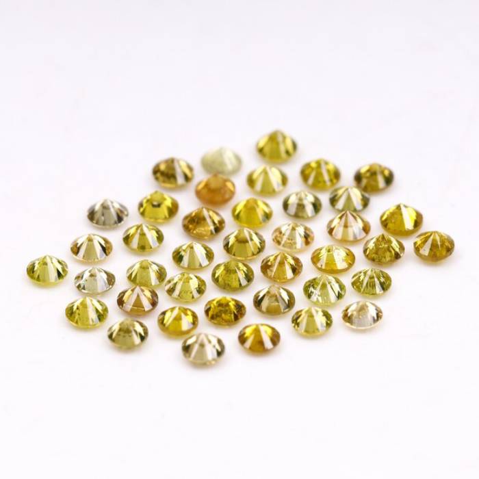 0.73 CT Fancy Color Round Brilliant Cut Natural Loose Diamond for Engagement Ring