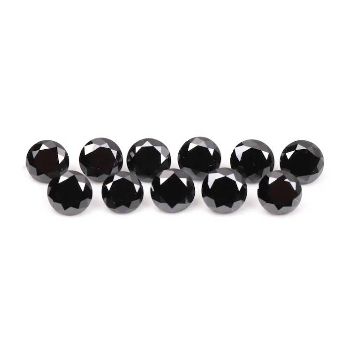 1 CT, 2.1 To 3.2 MM Enhanced Black Diamond Round Brilliant Cut Diamond