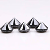 0.78 CT, 3.0 To 3.1 MM Natural Black Diamond Round Brilliant Cut Diamond