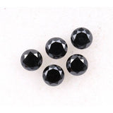 0.15 CT, 2.0 MM Natural Black Round Brilliant Cut Diamond Natural Loose Diamond For Engagement Ring