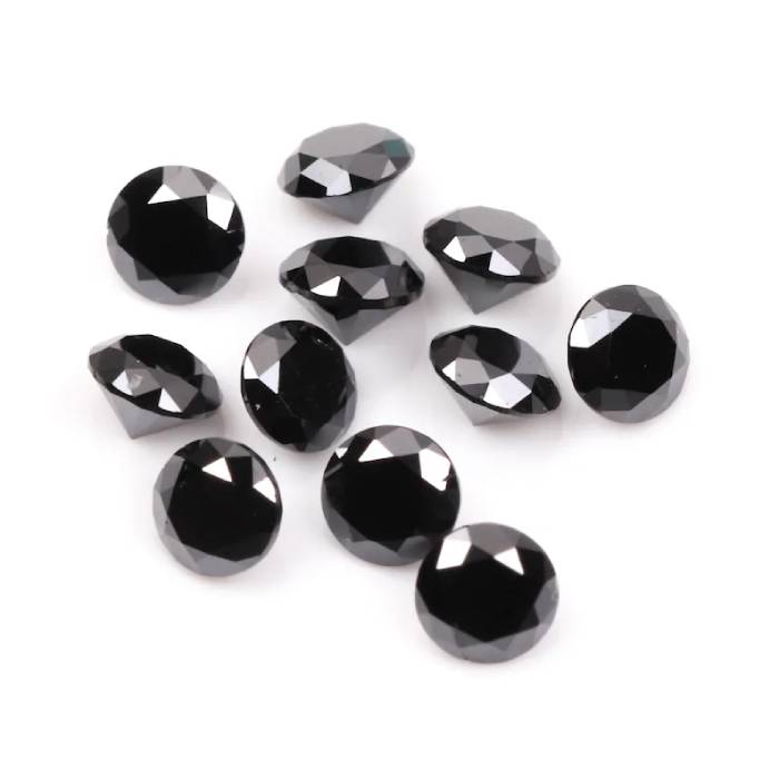1 CT, 2.1 To 3.2 MM Enhanced Black Diamond Round Brilliant Cut Diamond