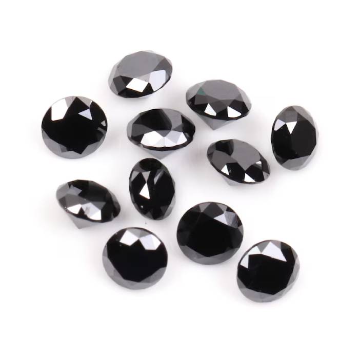 1 CT, 2.1 To 3.2 MM Enhanced Black Diamond Round Brilliant Cut Diamond
