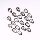 4 x 2.5 MM Salt and Pepper Pear Cut Diamond – Natural Loose Diamond