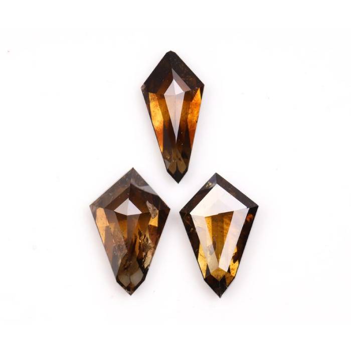 Natural Brown Shield Cut Diamonds for Engagement & Wedding Rings