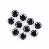 0.38 CT, 2.0 MM Enhanced Black Color Diamond  Round Brilliant Cut Diamond Natural Loose Earth Mined Diamond